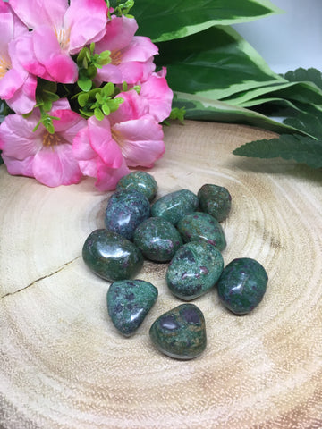 Ruby in Fuchsite Tumble Stones