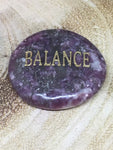 Lepidolite Word Stone - Balance