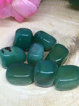 Green Dyed Agate Tumble Stones