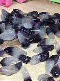 Amethyst Dog Tooth Tumble Stones (pkt of 3)