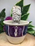 Ceramic Smudge Bowl - Goddess  (large)