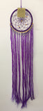 Purple String Dream Catcher 12cm