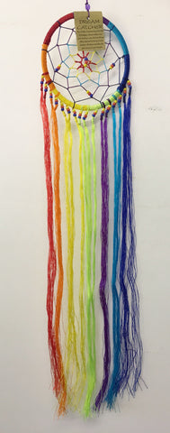Rainbow String Dream Catcher 12cm