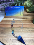 Reiki Blue Onyx Chakra Pendulum