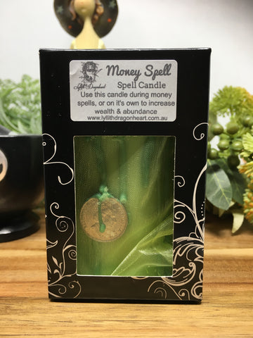 Money Spell Candle - Lyllith Dragonheart