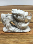 White Howlite Dragon Carving