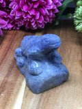 Blue Quartz Lizard Carving # 243
