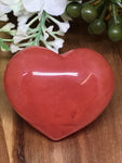 Strawberry Obsidian Puff Heart - 45mm