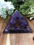 Orgonite Amethyst Pyramid - 7cm x 5cm