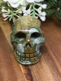 Rainforest Jasper (Rhyolite) Skull # 273