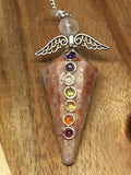 Sunstone Angel Pendulum