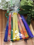 Marbled Tiny Taper Candles (12 pack)