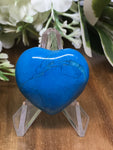 Blue Howlite Heart # 309 - 30mm