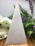 Opal Light Pyramid Candle - small