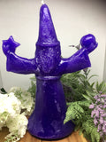 Large Purple Wizard Candle