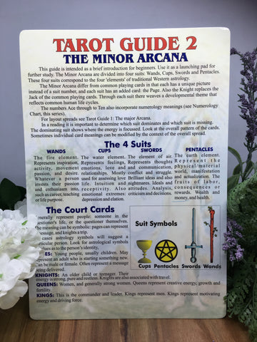 Tarot Guide 2- The Minor Arcana (A5 chart)