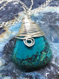 Sterling Silver Chrysocolla Necklace