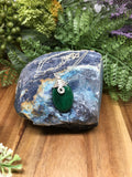 Sterling Silver Malachite Necklace