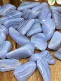 Blue Lace Agate Freeform Tumble Stones