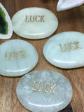 New Jade Word Stone - Luck