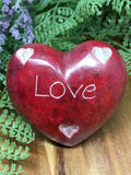 Soapstone Engraved Hearts 55mm