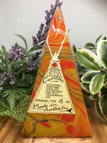 Marbled Mini Pyramid - Orange