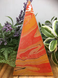 Marbled Mini Pyramid - Orange
