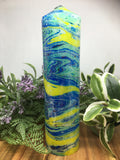 Marbled Pillar Candle
