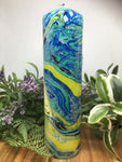 Marbled Pillar Candle