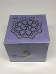 7.5cm Purple Singing Bowl with Cushion & Glass Stick - Crown Chakra
