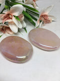 Rose Quartz Aura Palm Stone