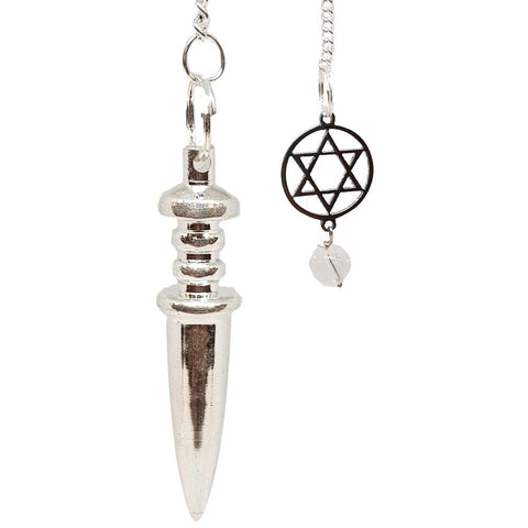 Silver Bullet with Pentacle Pendulum