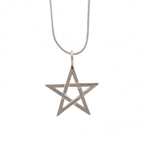 Pentagram Pendant #177 - Sterling Silver