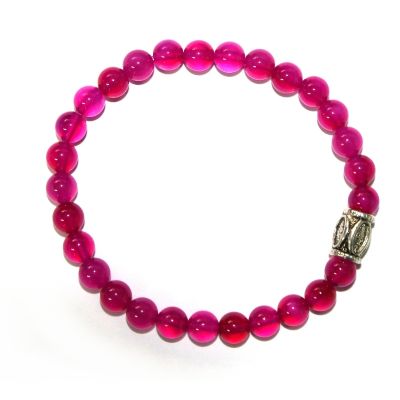 Agate Pink Crystal Bracelet