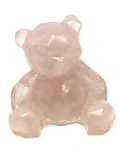 Sitting Teddy Bear - Rose Quartz