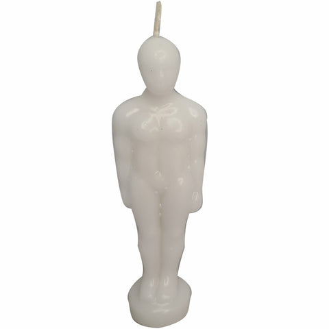 White Male Figure Candles