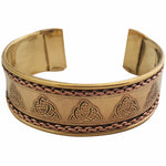 Triquetra Brass Bracelet