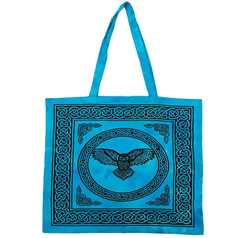 Owl Turquoise Tote Bag