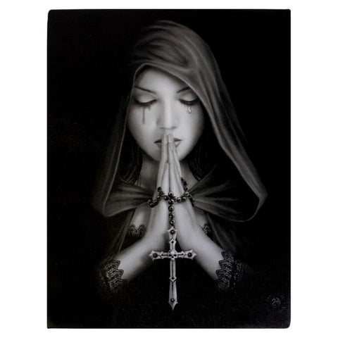 'Gothic Prayer' Canvas Plaque - Anne Stokes