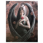 'Angel Rose' Canvas Plaque - Anne Stokes