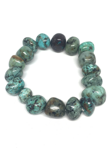 African Turquoise Nugget Bracelet