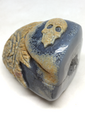 Geode Agate Cave with Carvings #398