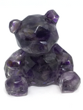 Sitting Teddy Bear - Amethyst