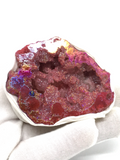 Red Aura Quartz Geode #244