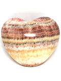 Banded Calcite (Aztec) Puff Heart # 219 - 6cm