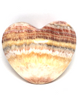 Banded Calcite (Aztec) Puff Heart # 219 - 6cm