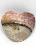 Banded Calcite (Aztec) Puff Heart # 220 - 6.5cm