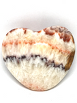 Banded Calcite (Aztec) Puff Heart # 221 - 6.3cm
