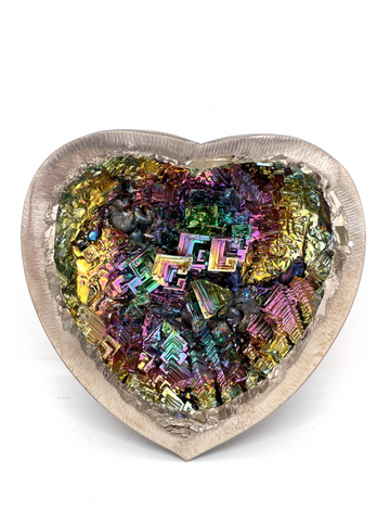 Bismuth Heart Bowl #18