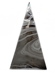 Marbled Mini Pyramid - Black/Silver